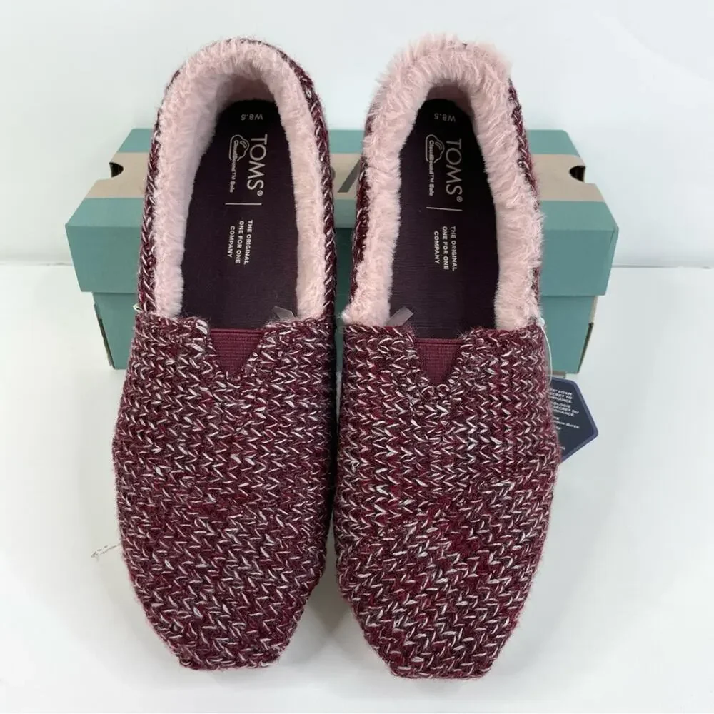 NWT TOMS Women’s Alpargata Ribbed Sweater Size 8.5